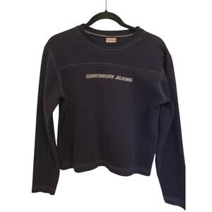 Vintage 90's Unionbay Long Sleeve Baby T-Shirt Large 110% Cotton Logo